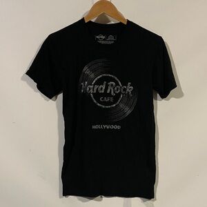 Hard Rock Cafe Black Tee with Silver Logo